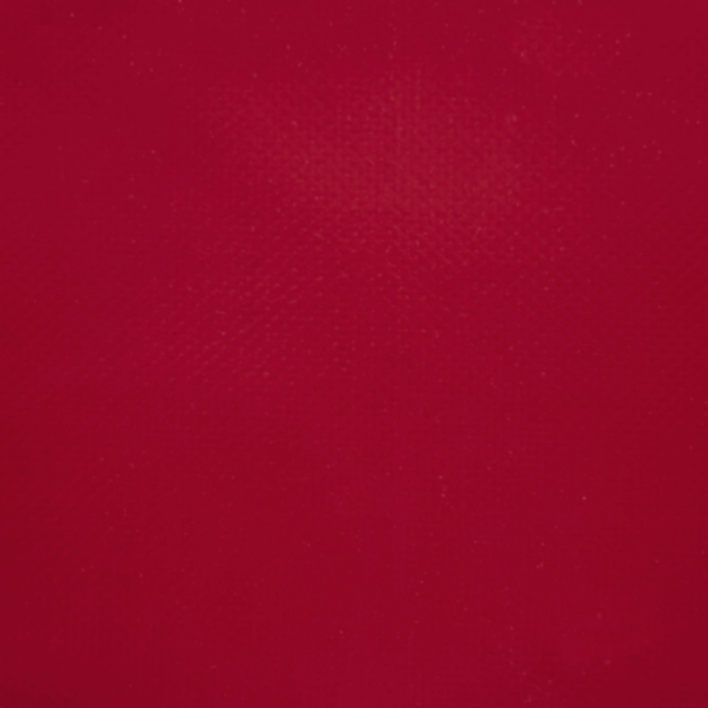 Picture of a sample of a red 10 oz PVC-Coated Polyester Fabric 20×20