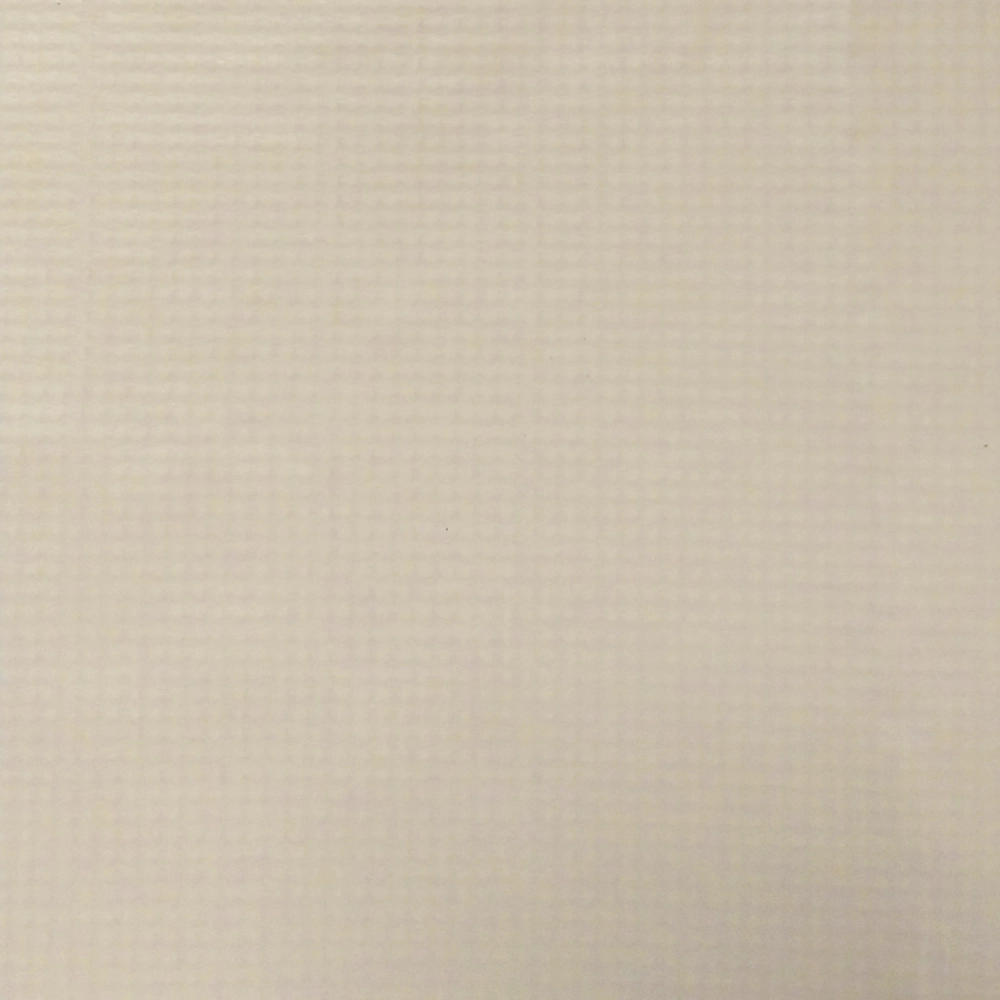 Picture of a sample of a beige 12 oz PVC-Coated Polyester Fabric 9×9