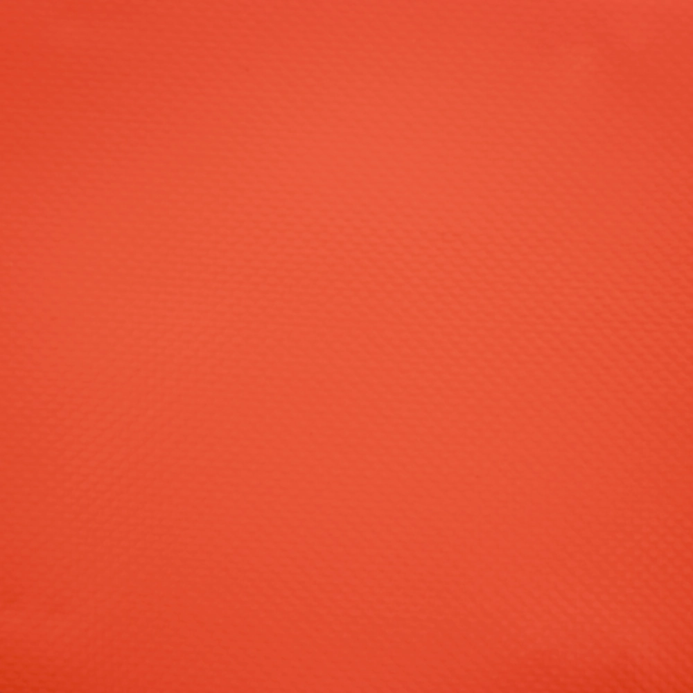 Picture of a sample of an orange 16 oz PVC-Coated Polyester Fabric 20×20