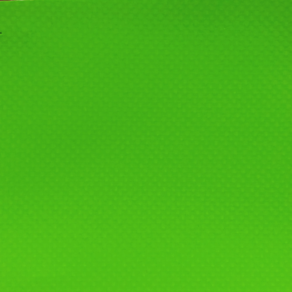 Picture of a sample of a lemon green 18 oz PVC-Coated Polyester Fabric 14×14