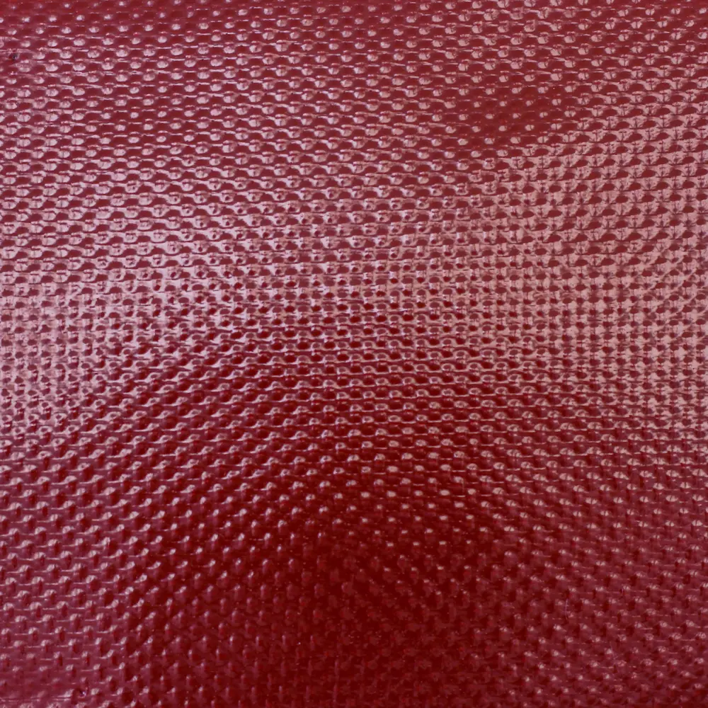 Picture of a sample of a wine 18 oz PVC-Coated Polyester Fabric 14×14